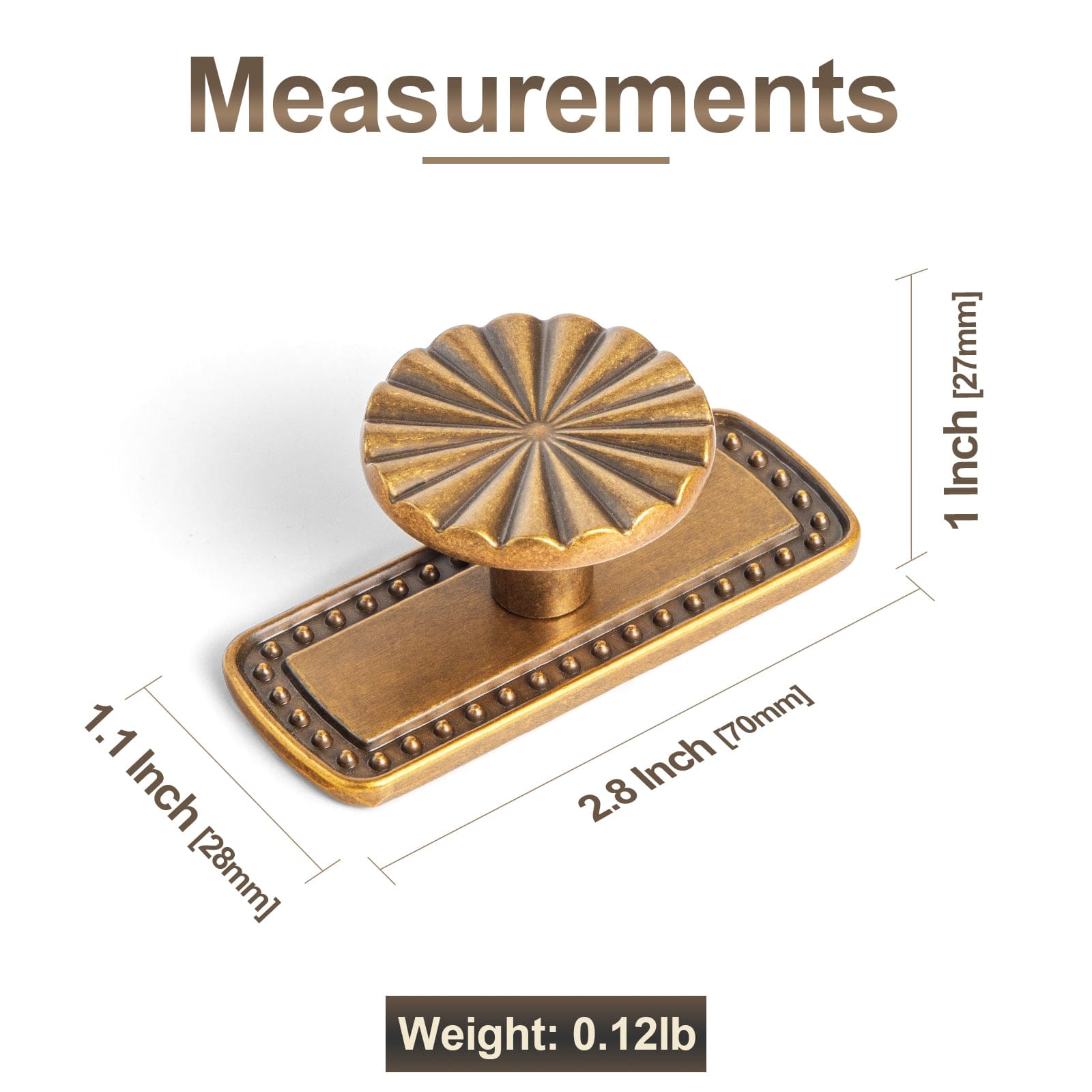 Semicircular Antique Brass Cabinet Pulls Half Moon Shaped Bin Cup Drawer Pull