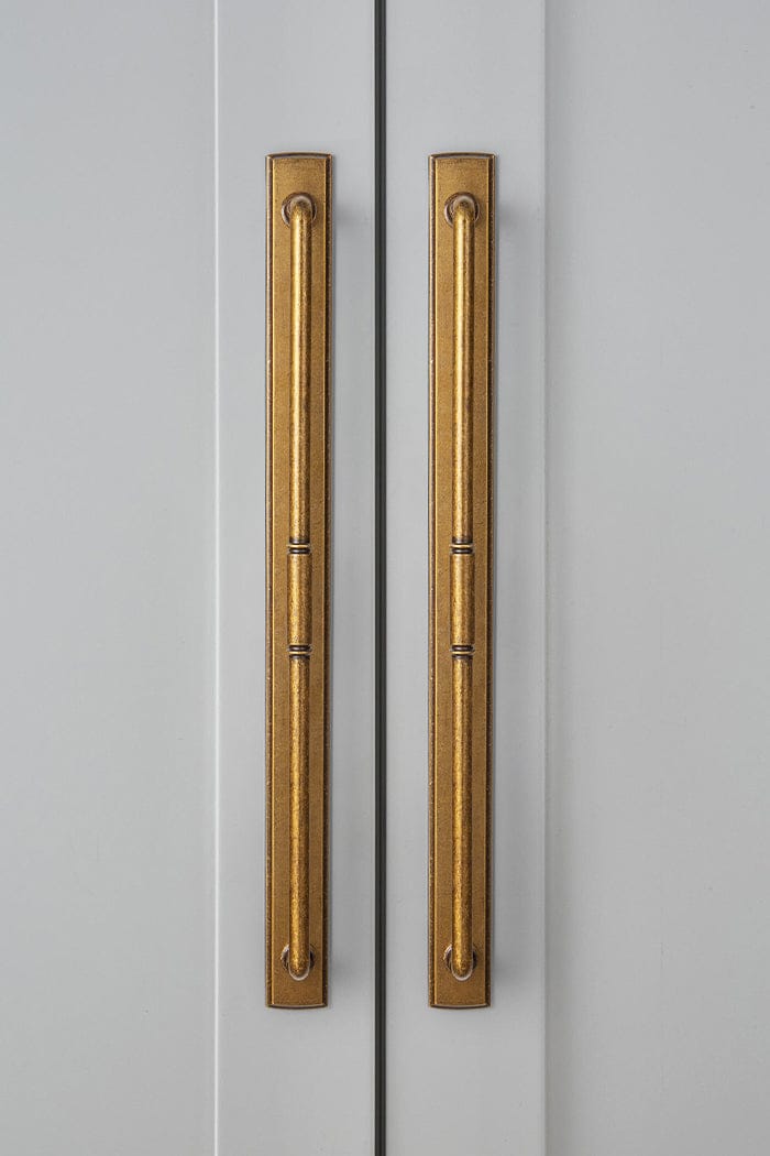 Vintage Brass Pipe Style Cabinet Handles for Modern - Rustic Interiors