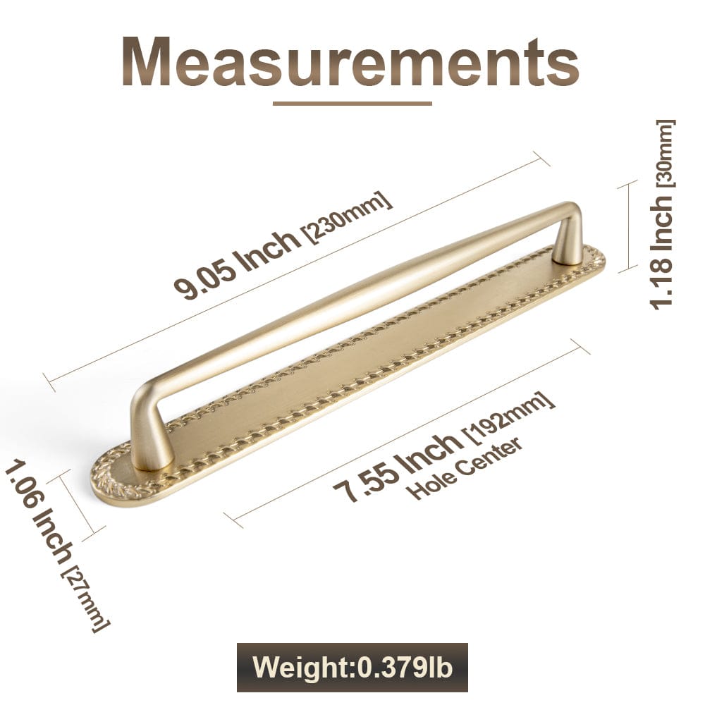 2 Pack Vintage Zinc Alloy Cabinet Pulls with Back Plate - Furniture Handles for Kitchen Cupboards