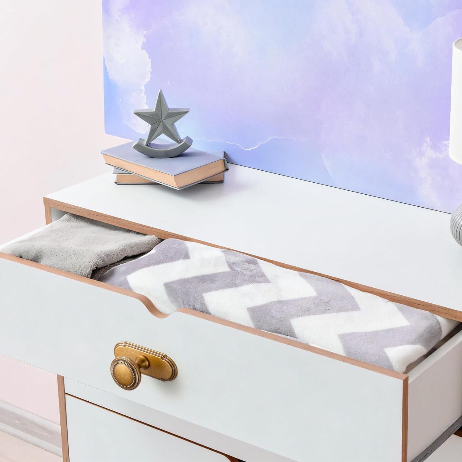 Antique Brass Zinc Alloy Cabinet Knob with Delicate Decorative Back Plate Set