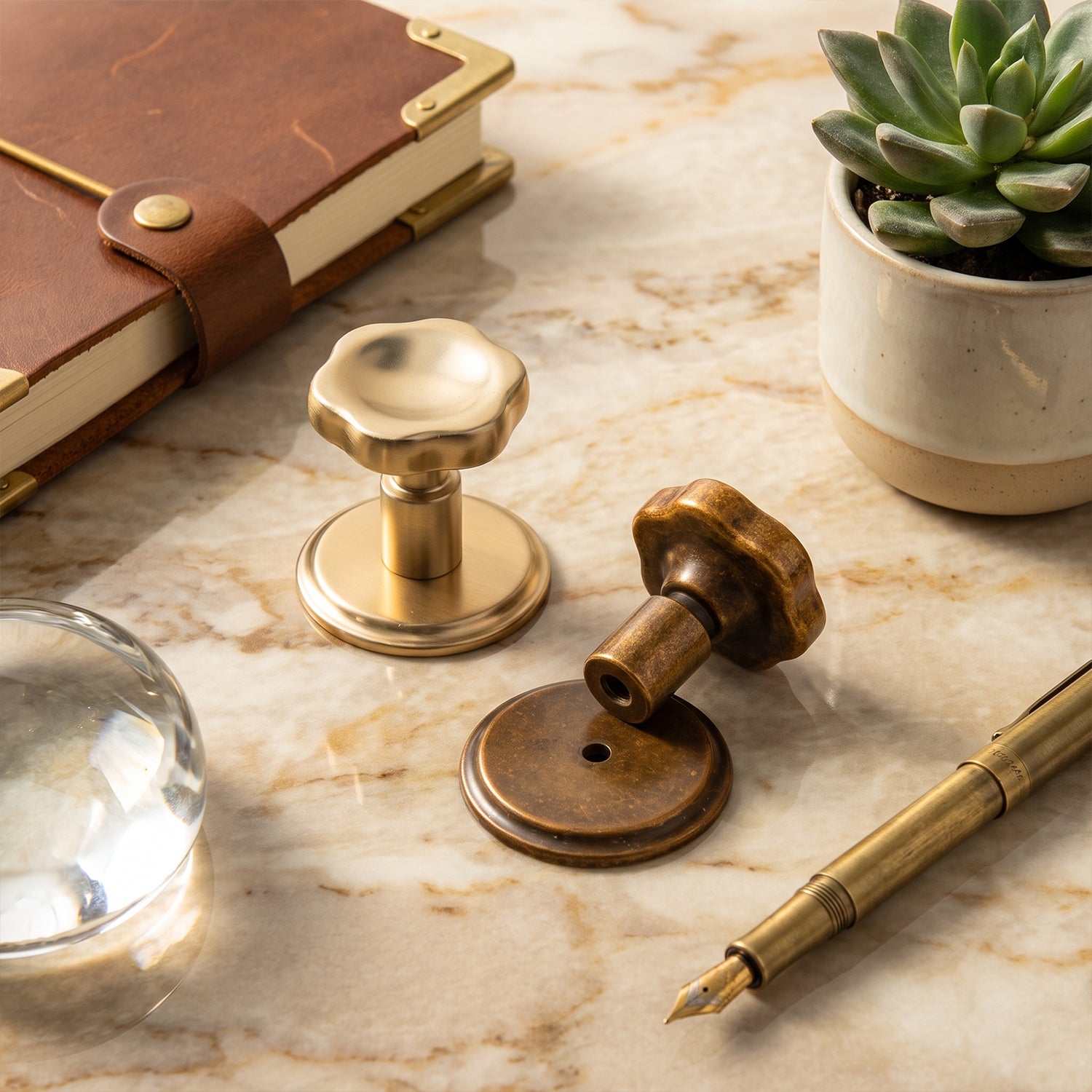 Floral Zinc Alloy Cabinet Knobs with Decorative Backplates, Assorted Multi-Shape Base Plates Furniture Drawer Knobs for Cabinet
