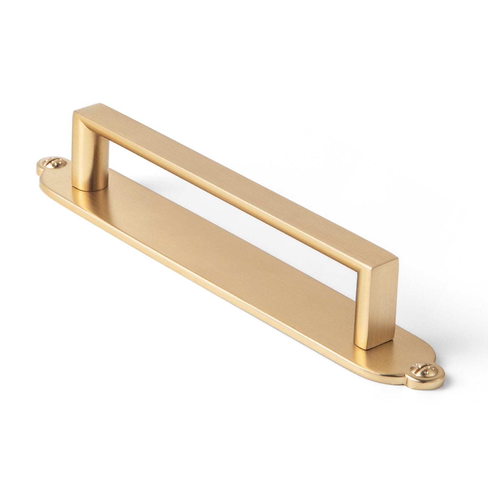 2 Pack Long Cabinet Bar Pulls with Back Plates Solid Drawer Handles Set