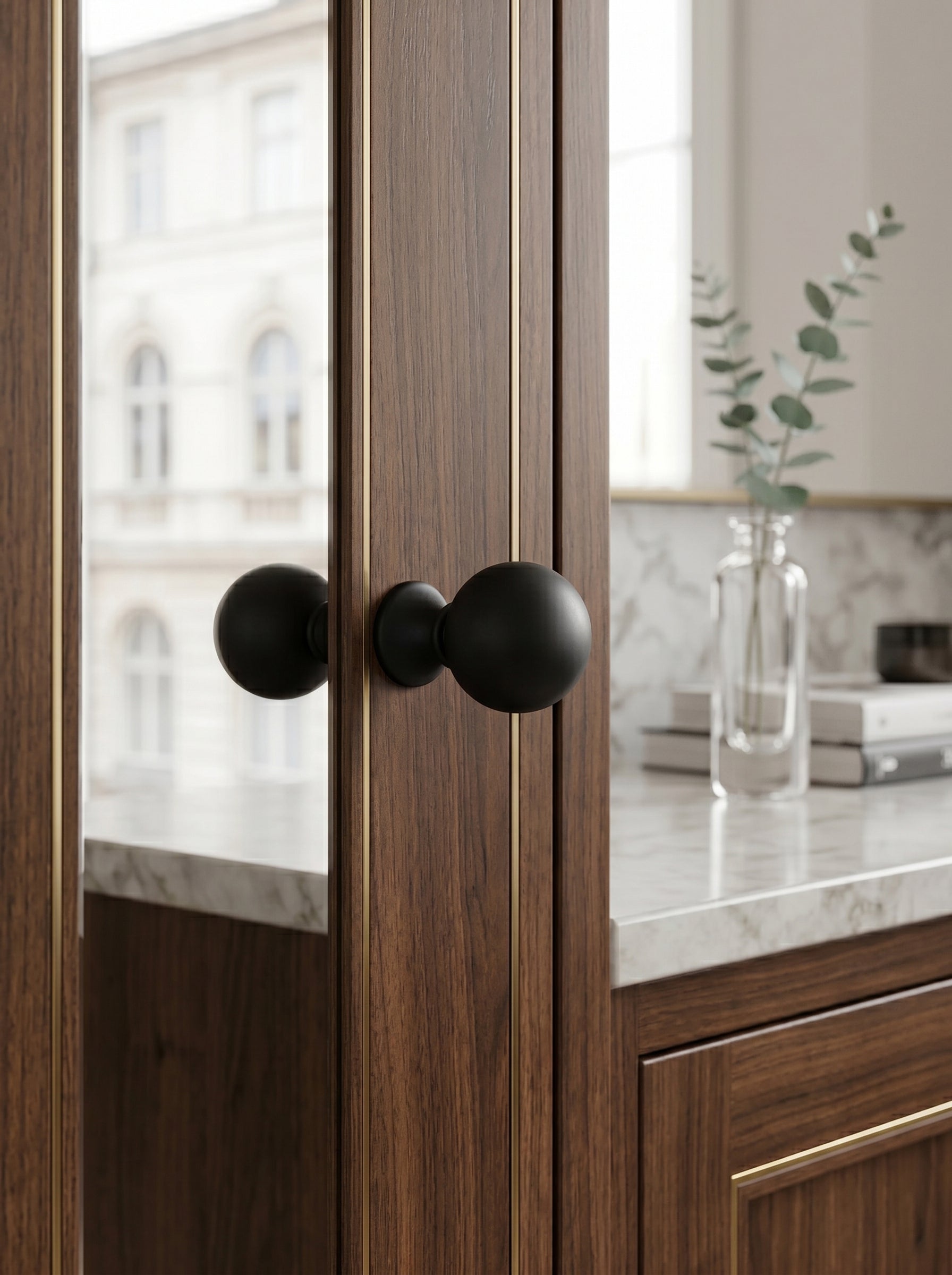Luxury Globe Shape Cabinet Knobs Zinc Alloy Durable Hardware, Minimalist Spherical Drawer Pulls for Farmhouse Modern Retro Cabinet Renovation