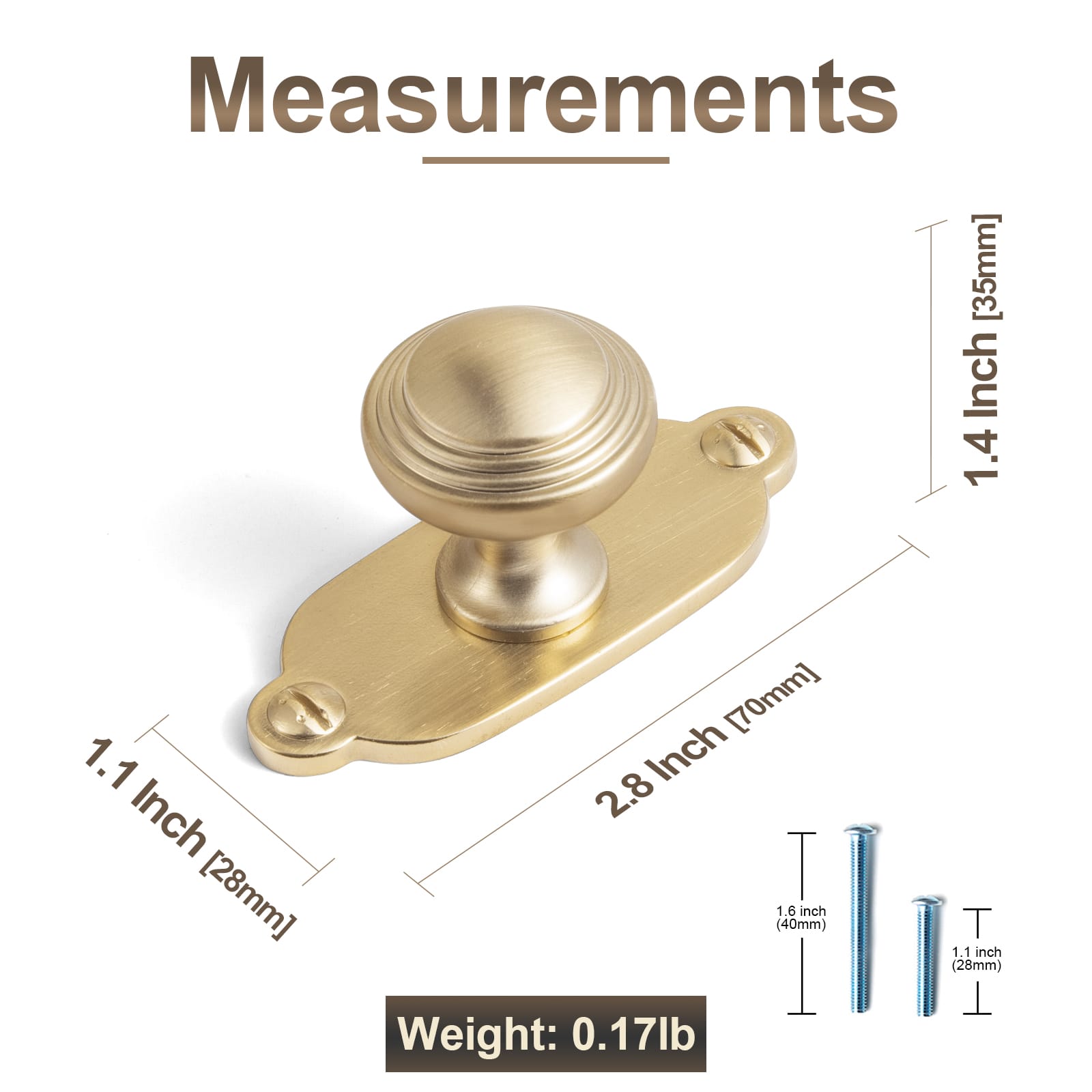 Antique Brass Ribbed Mushroom Cabinet Knob Zinc Alloy Vintage Round Drawer Knob, Farmhouse Traditional Furniture Hardware