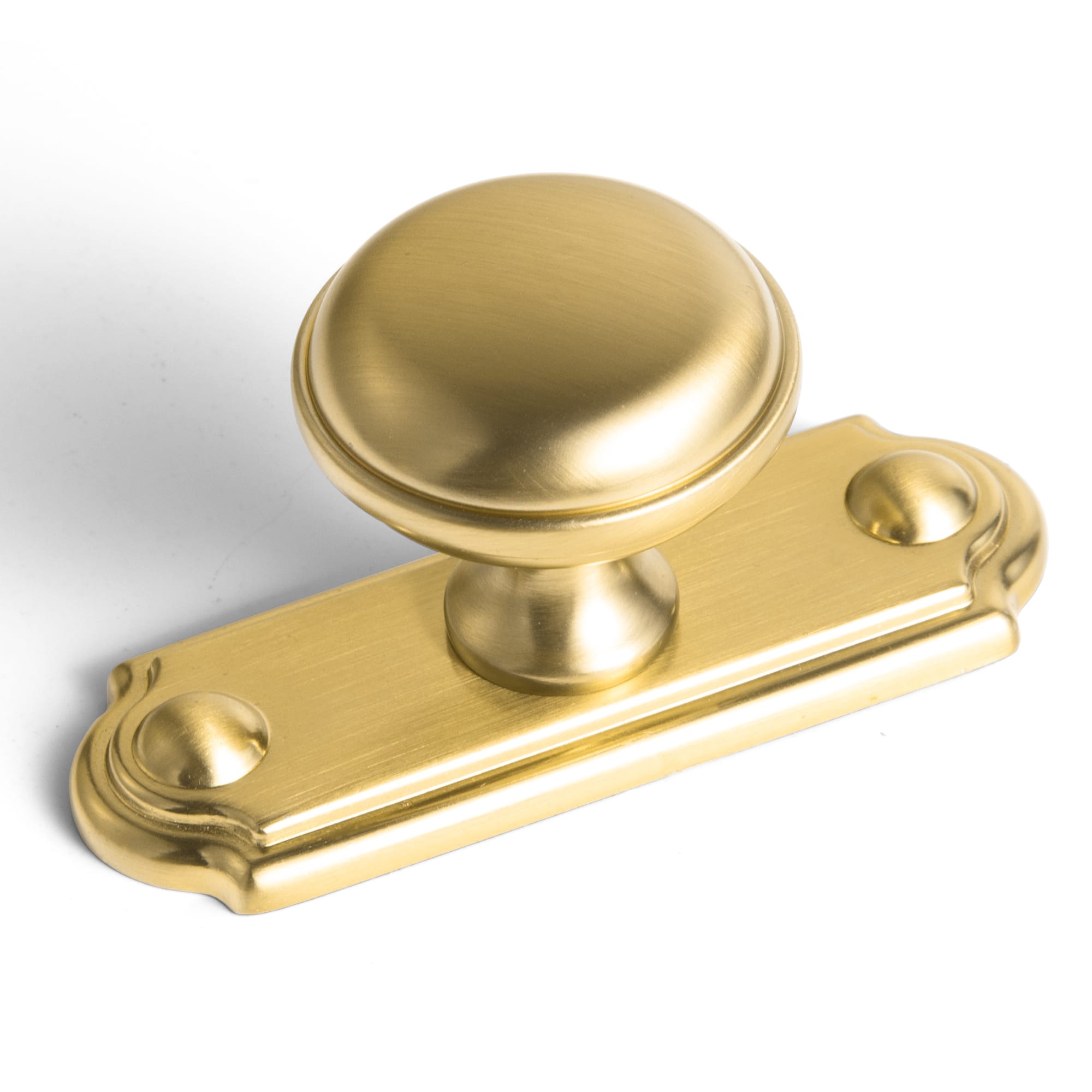Classic Mushroom Cabinet Knob Zinc Alloy Round Cabinet Knob with Backplate for Kitchen Cabinet