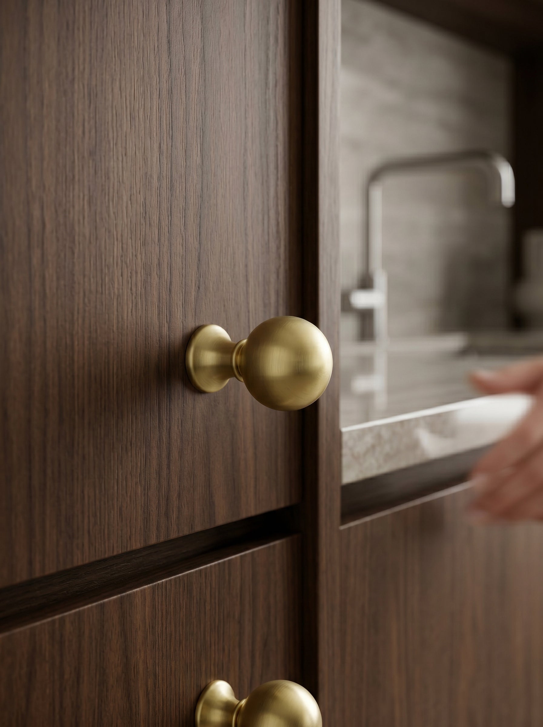 Luxury Globe Shape Cabinet Knobs Zinc Alloy Durable Hardware, Minimalist Spherical Drawer Pulls for Farmhouse Modern Retro Cabinet Renovation