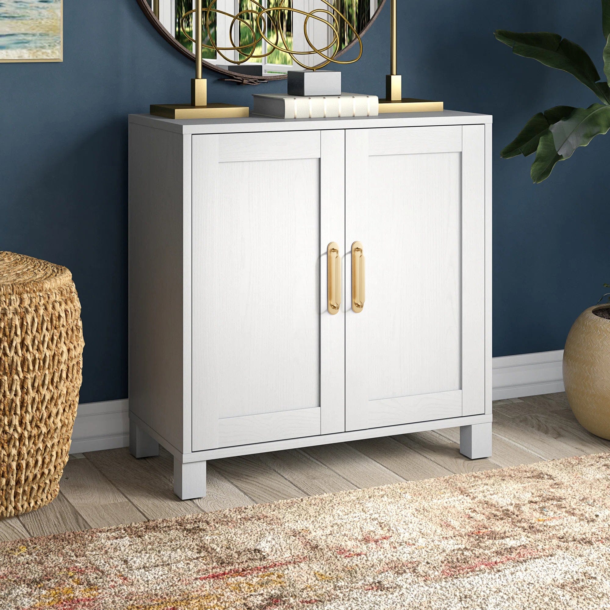 2 Pack Antique Brass Cabinet Pulls with Back Plate Zinc Alloy Drawer Handle with Long Back Plate