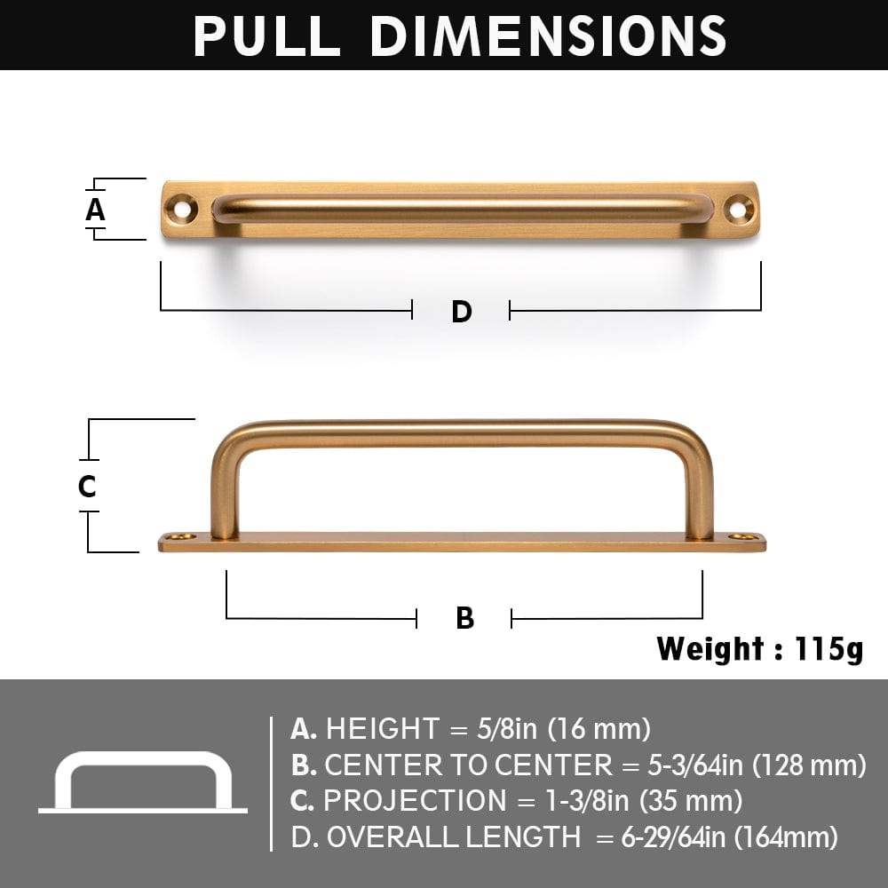 Goo-Ki Simple Sleek Wardrobe Pull Contemporary Design Cabinet Handle Modern Style