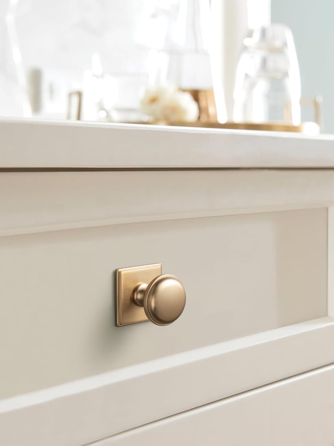 Classic Mushroom Cabinet Knob Zinc Alloy Round Cabinet Knob with Backplate for Kitchen Cabinet