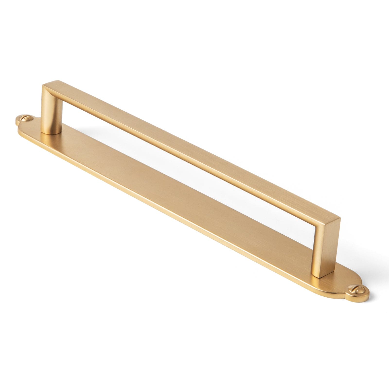 2 Pack Long Cabinet Bar Pulls with Back Plates Solid Drawer Handles Set