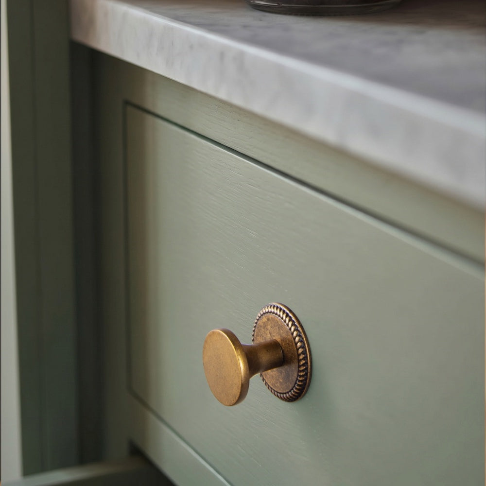 6 Pack Retro Zinc Alloy Cabinet Knob, Classic Round Furniture Drawer Knob for Farmhouse Cabinet Upgrade