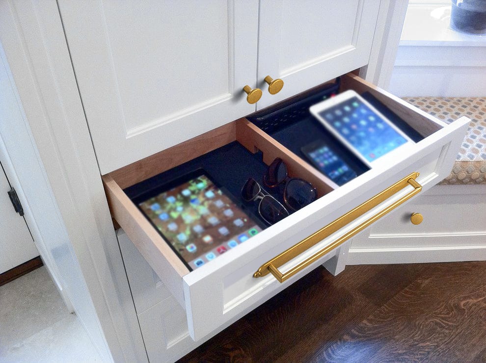 2 Pack Long Cabinet Bar Pulls with Back Plates Solid Drawer Handles Set