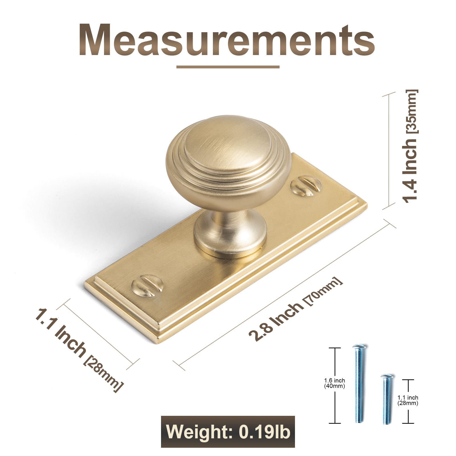 Antique Brass Ribbed Mushroom Cabinet Knob Zinc Alloy Vintage Round Drawer Knob, Farmhouse Traditional Furniture Hardware