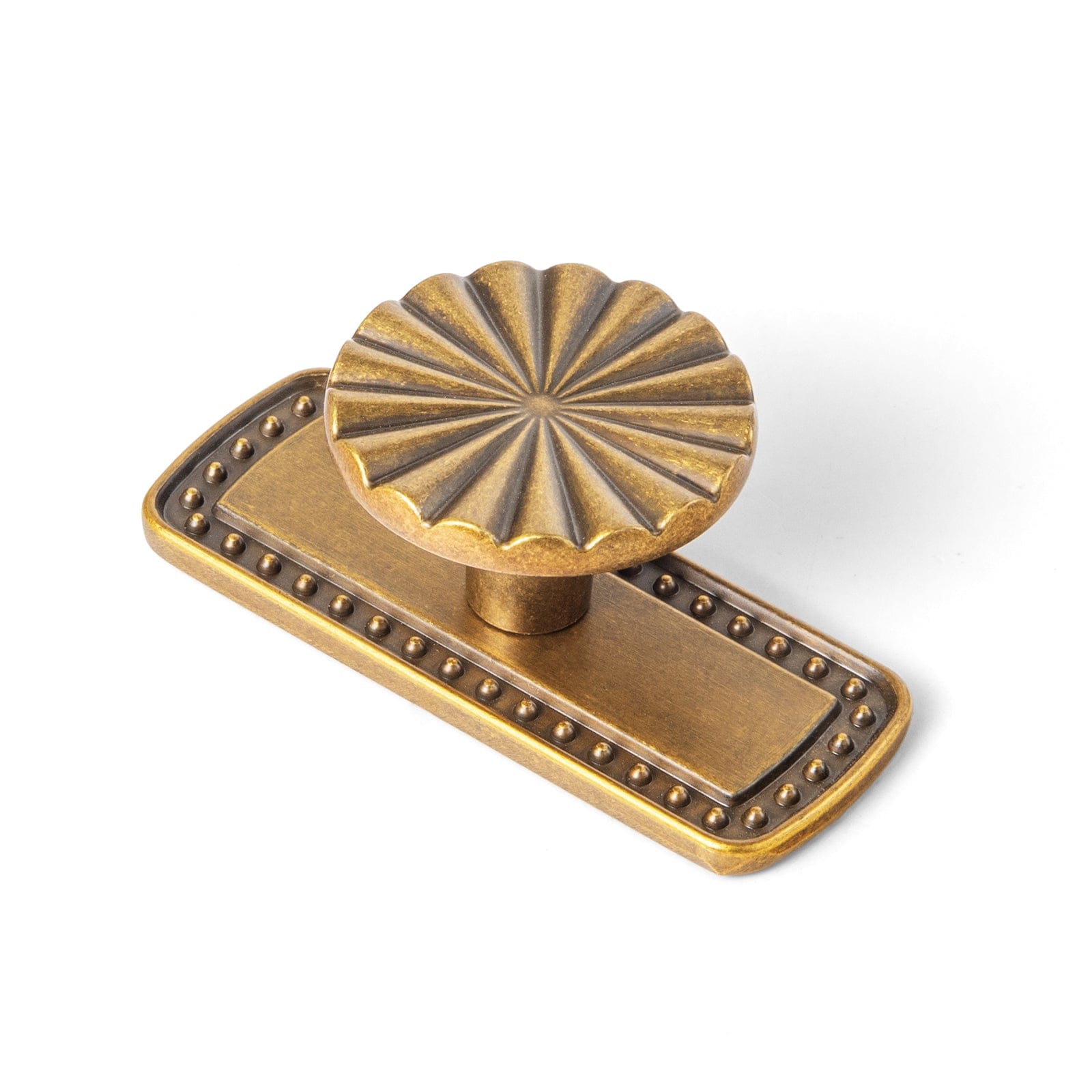 Semicircular Antique Brass Cabinet Pulls Half Moon Shaped Bin Cup Drawer Pull