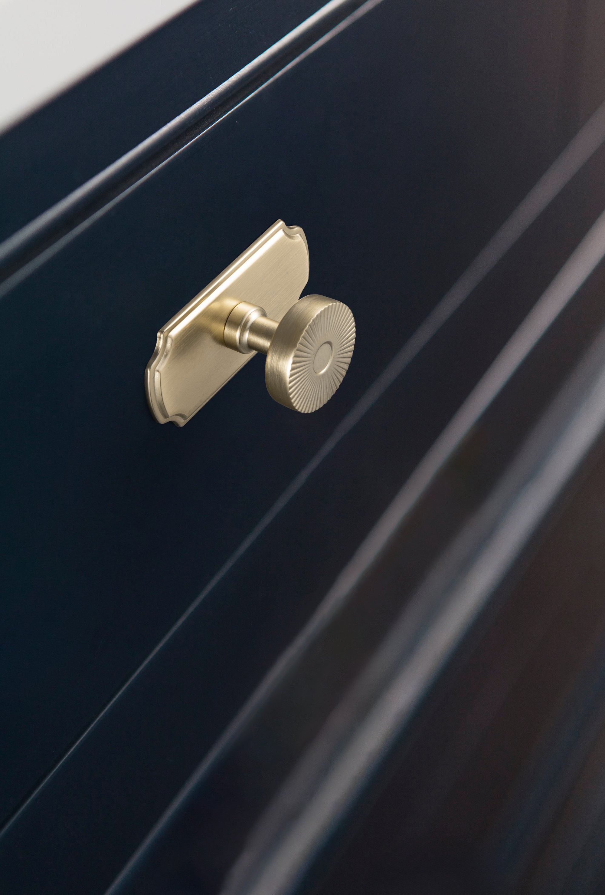 Retro Radiating Pattern Cabinet Knob with Ornate Backplate, Solid Zinc Alloy Drawer Knob for Classic Cabinet Renovation