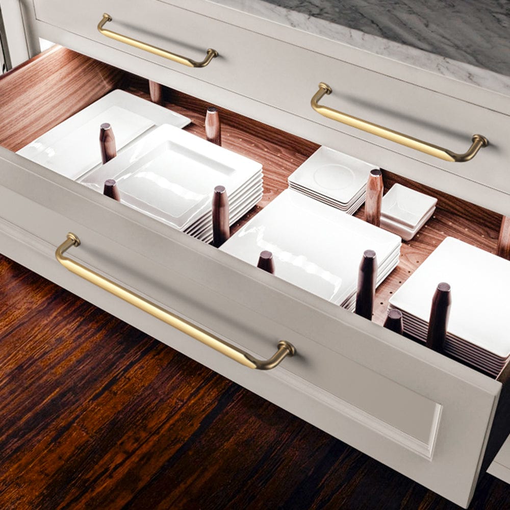 Minimalist Slim Design Zinc Alloy Cabinet Pulls – Rustic Hardware for a Streamlined Look