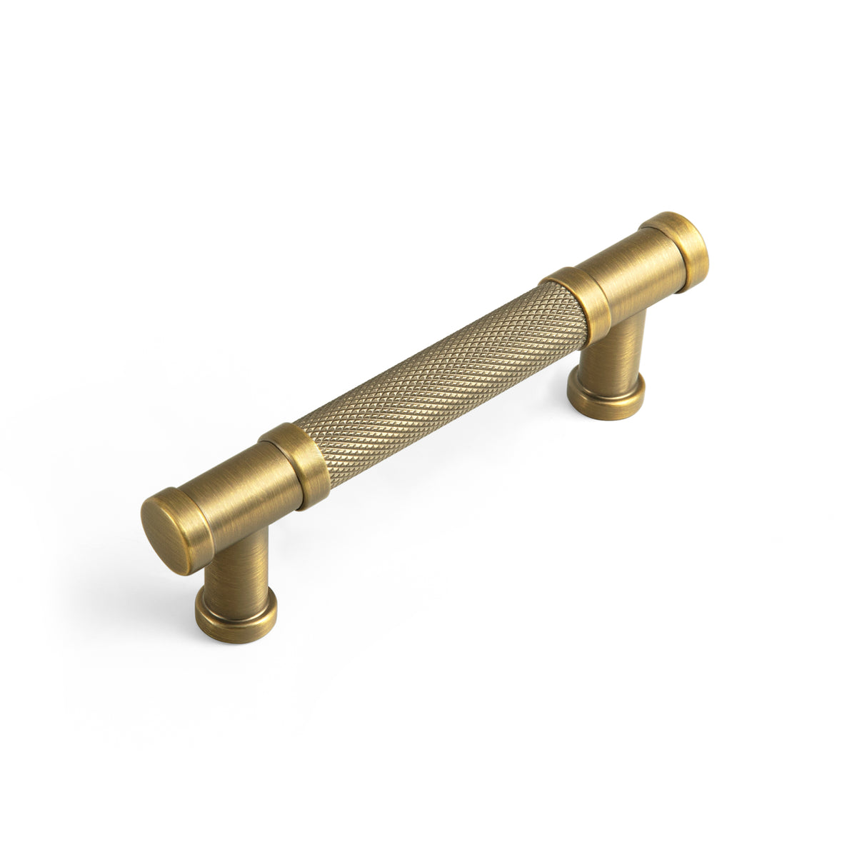 Knurled Metal Alloy Vintage Bronze Bar Pull Kitchen Hardware