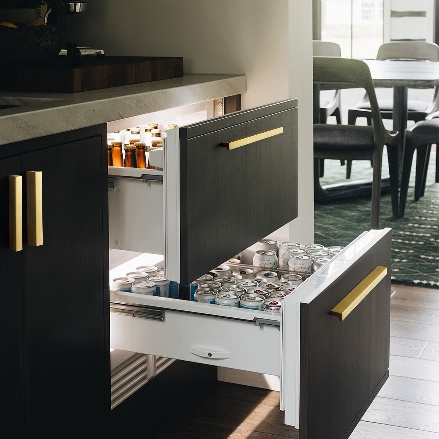 Modern Drawer Handles Kitchen Cabinet Pulls Right Angle Finger Pulls