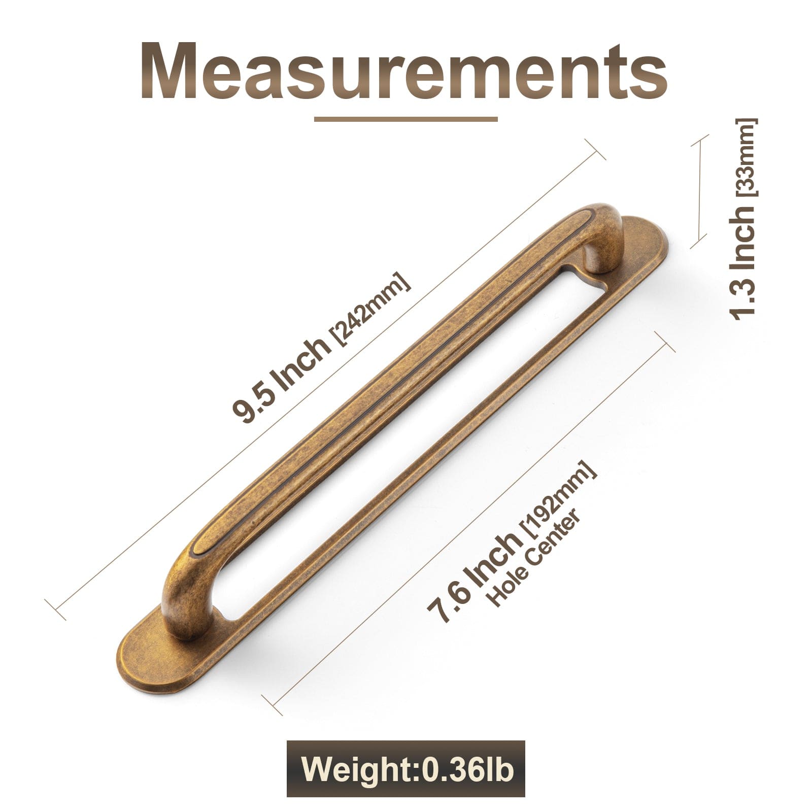 Elegant Antique and Brushed Brass Bar Pull Cabinet Handles with Unique Design