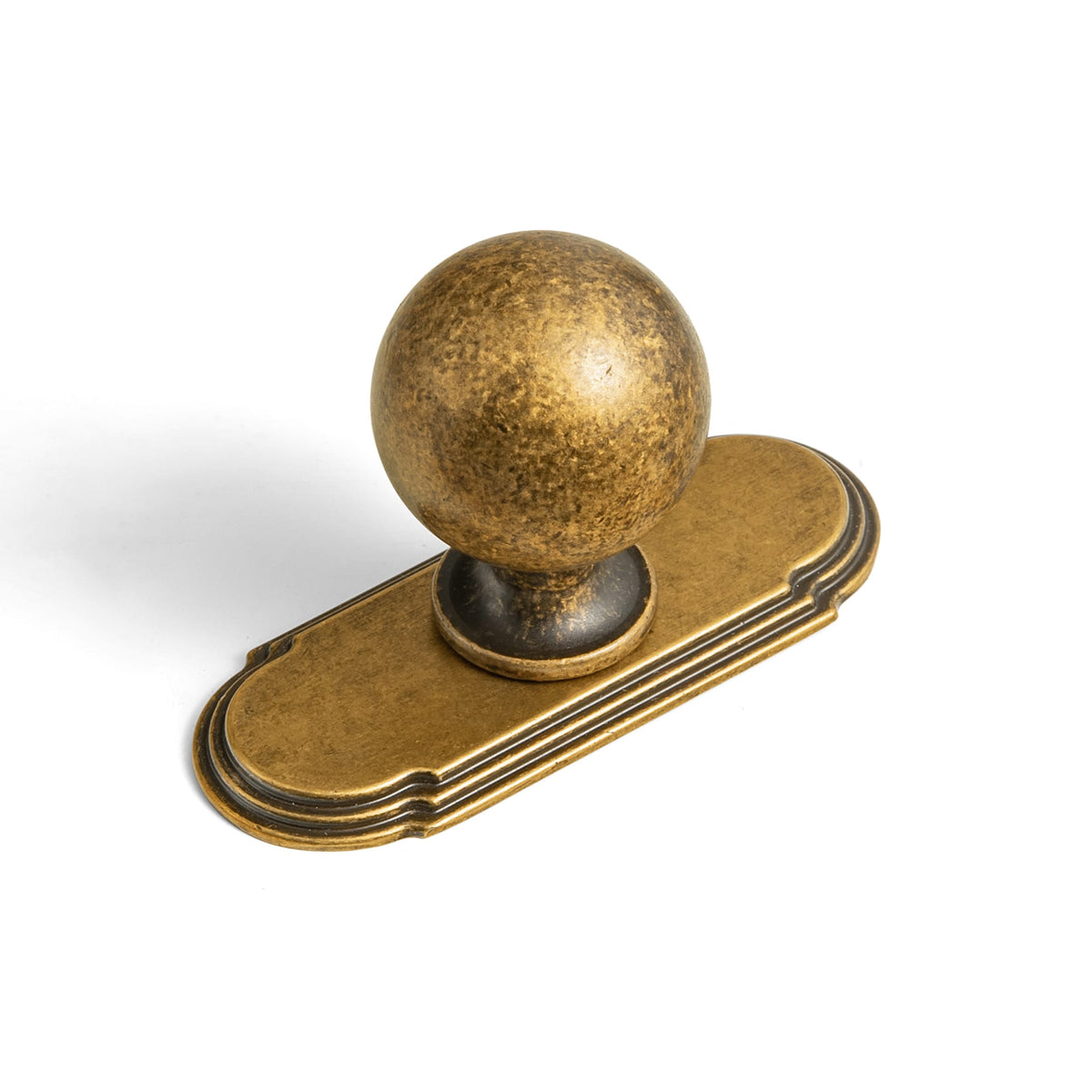 Round Ball Cabinet Knobs, Solid Zinc Alloy Drawer Knobs with Multiple Optional Backplates for Kitchen Furniture Hardware