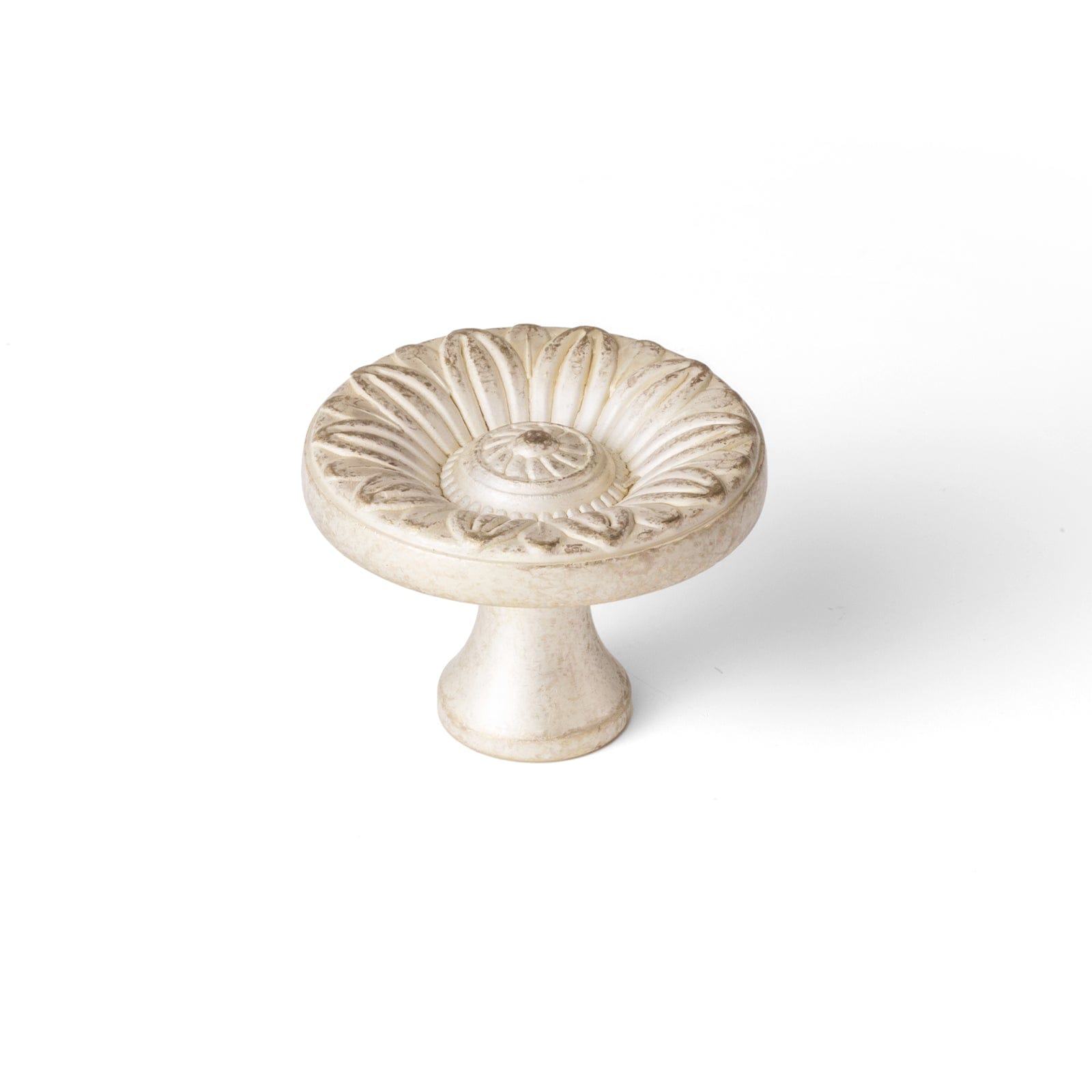 Ornate Sunflower Embossed Cabinet Knobs Distressed Multi-Tone Zinc Alloy Furniture Hardware