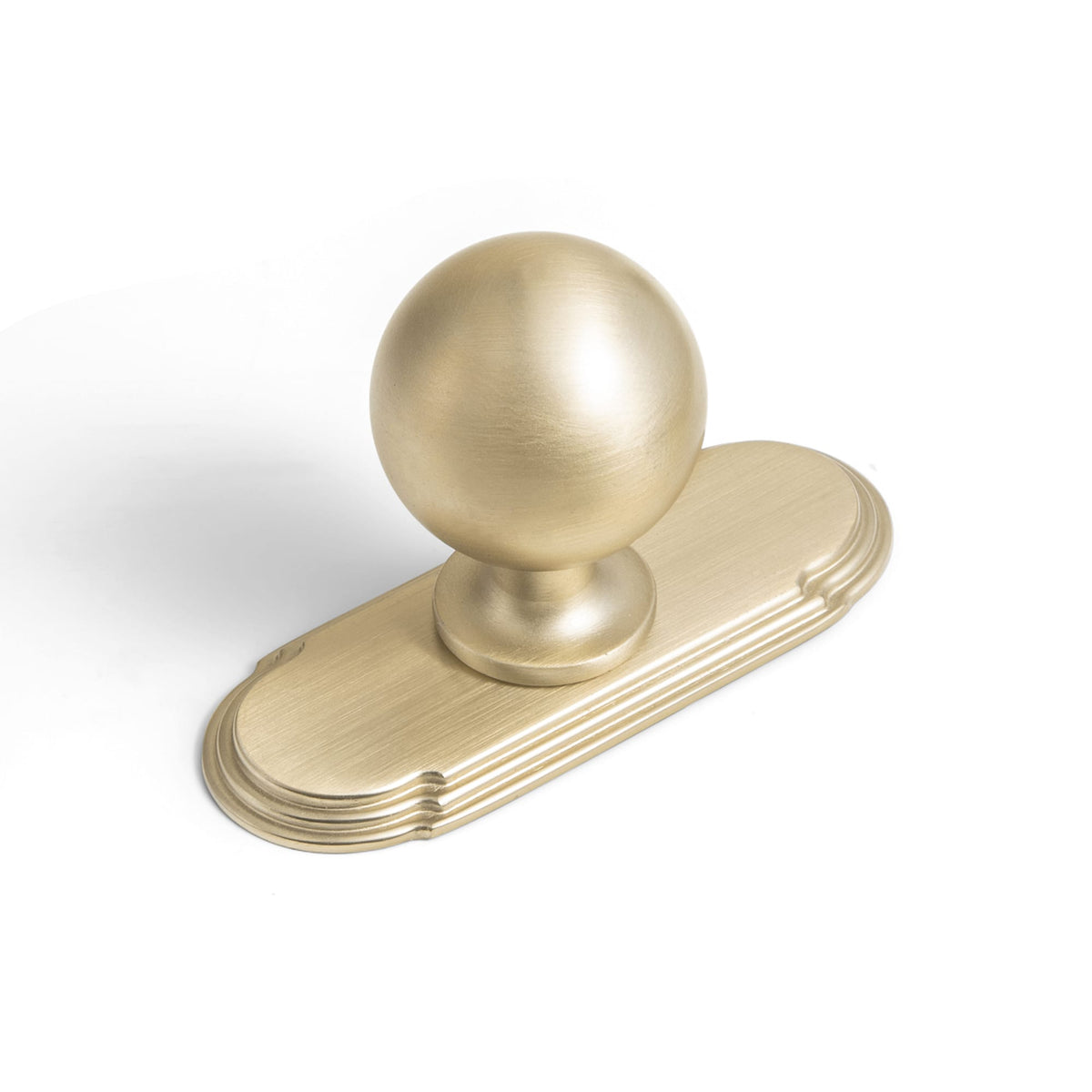 Round Ball Cabinet Knobs, Solid Zinc Alloy Drawer Knobs with Multiple Optional Backplates for Kitchen Furniture Hardware