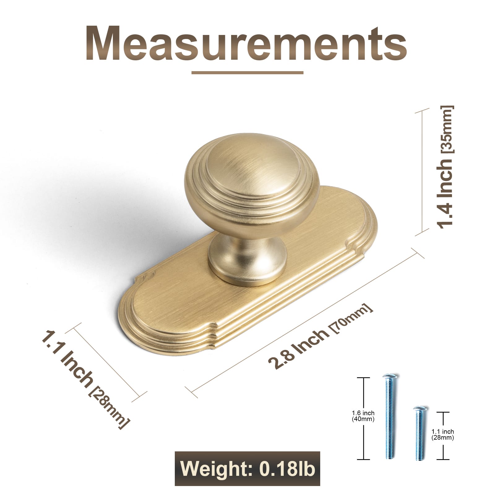Antique Brass Ribbed Mushroom Cabinet Knob Zinc Alloy Vintage Round Drawer Knob, Farmhouse Traditional Furniture Hardware