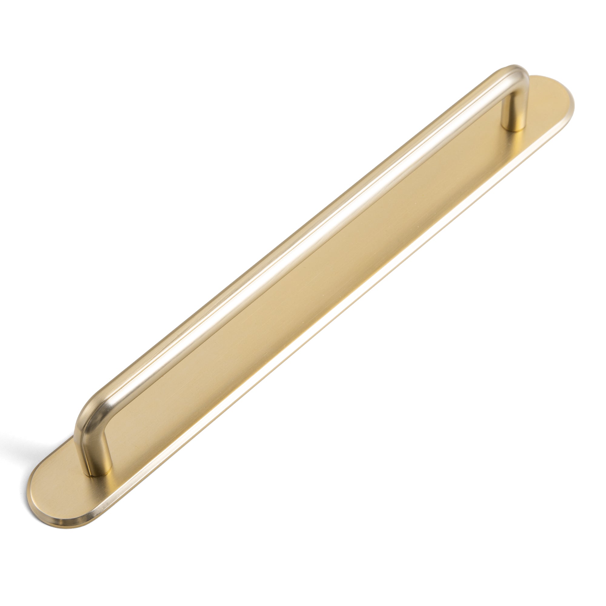 2 Pack Zinc Alloy U-Shaped Cabinet Handles, Vintage Drawer Pulls with Backplate for Kitchen & Bathroom Cabinetry