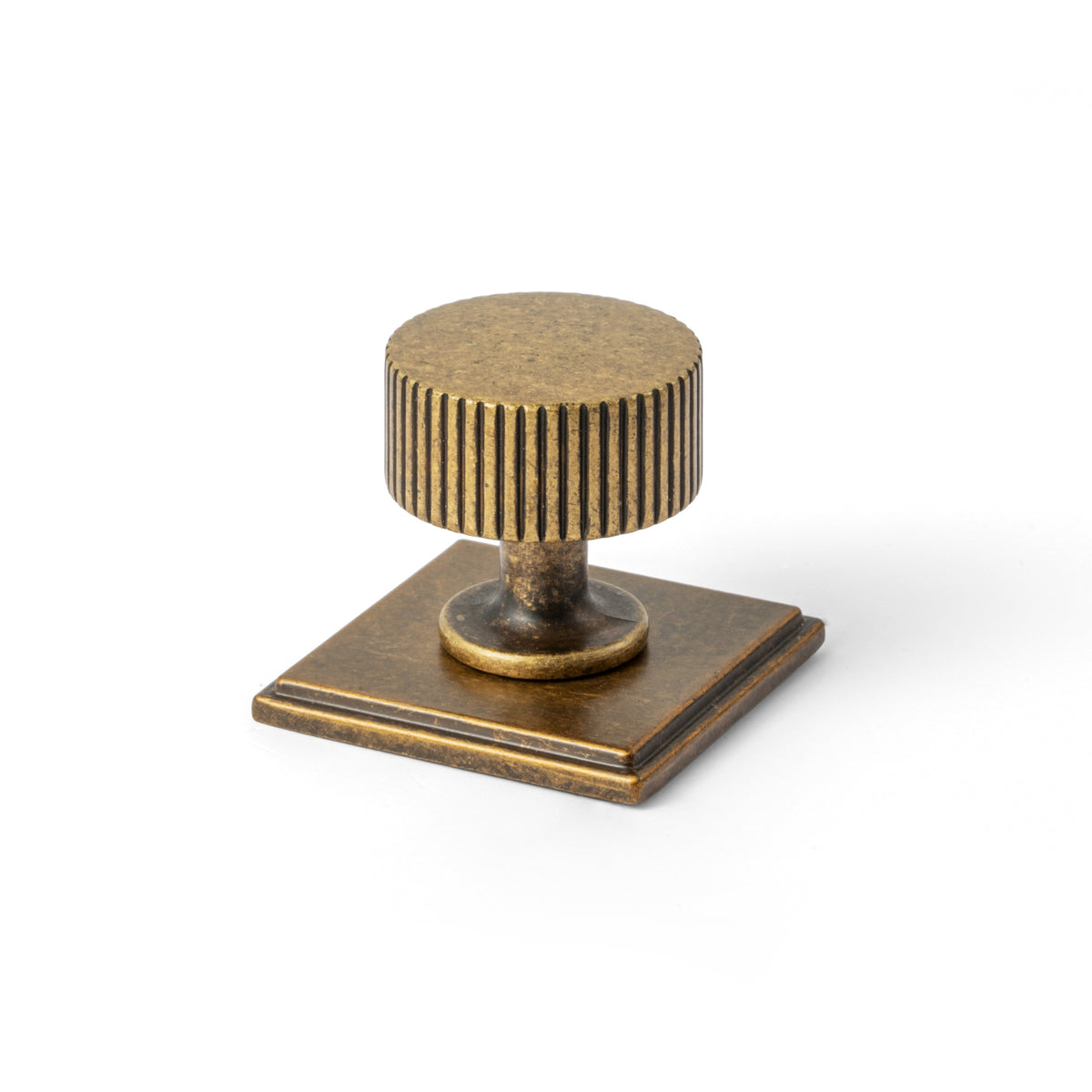 6 Pack Knurled Zinc Alloy Cabinet Knob with Assorted Decorative Backplates, Drawer Single Hole Knob