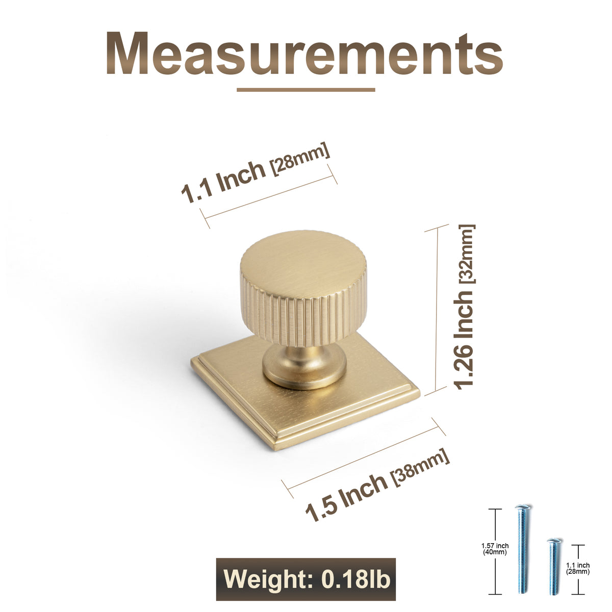 6 Pack Knurled Zinc Alloy Cabinet Knob with Assorted Decorative Backplates, Drawer Single Hole Knob