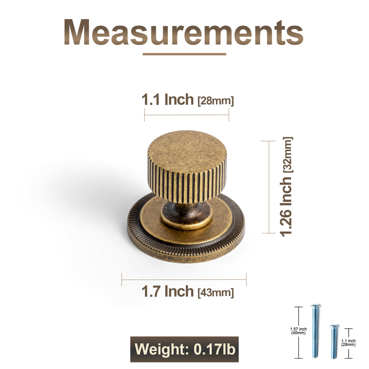 6 Pack Knurled Zinc Alloy Cabinet Knob with Assorted Decorative Backplates, Drawer Single Hole Knob
