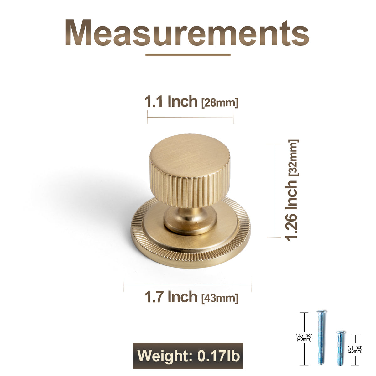 6 Pack Knurled Zinc Alloy Cabinet Knob with Assorted Decorative Backplates, Drawer Single Hole Knob