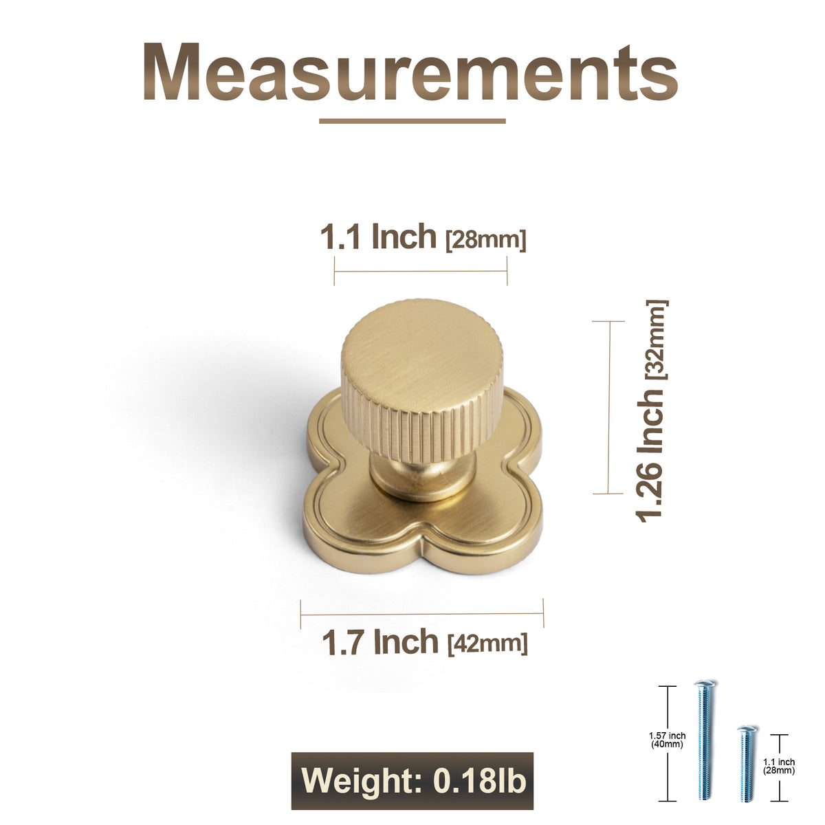 6 Pack Knurled Zinc Alloy Cabinet Knob with Assorted Decorative Backplates, Drawer Single Hole Knob