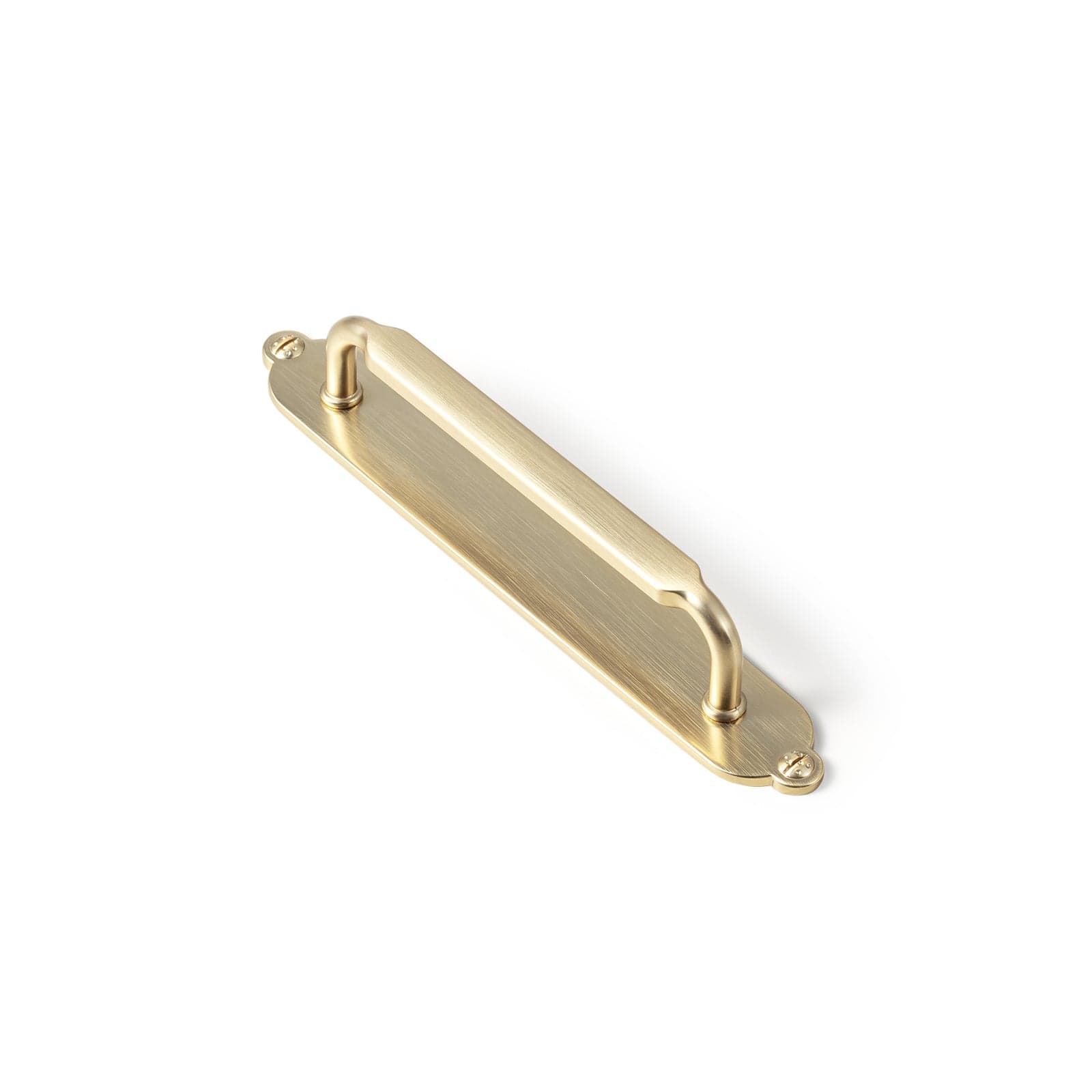 2 Pack Antique Brass Cabinet Pulls with Back Plate Zinc Alloy Drawer Handle with Long Back Plate