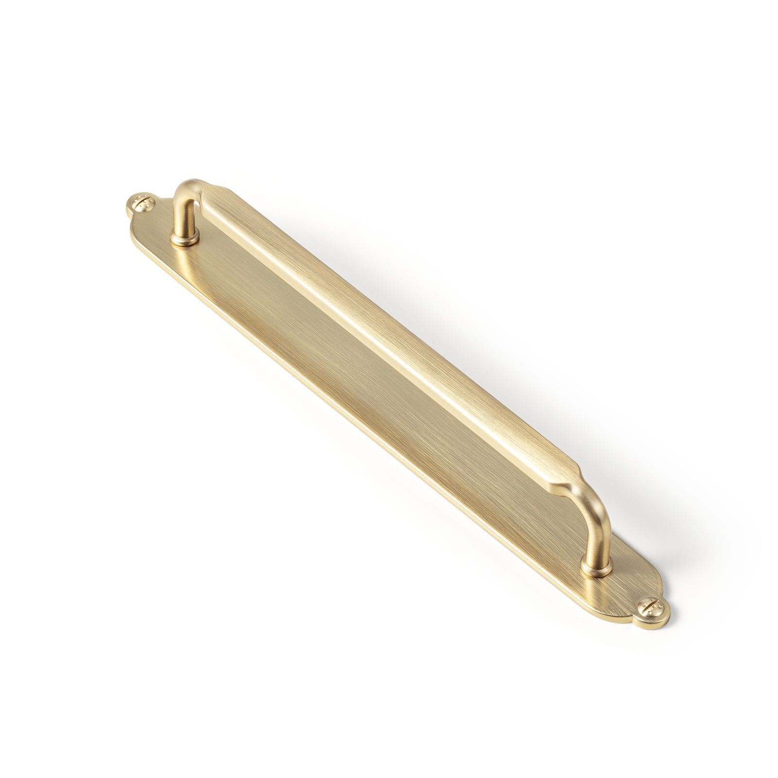 2 Pack Antique Brass Cabinet Pulls with Back Plate Zinc Alloy Drawer Handle with Long Back Plate