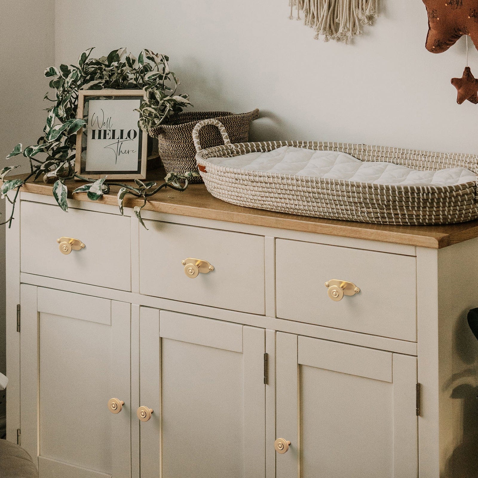 6 Pack Assorted Shaped Zinc Alloy Cabinet Hardware - Knobs and Back Plates for Stylish Furniture