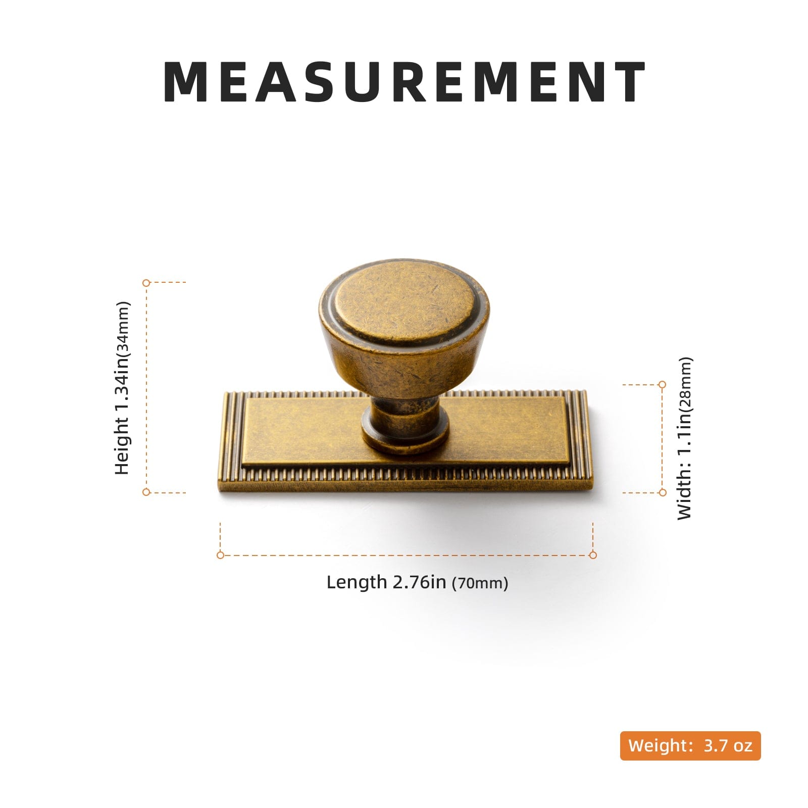 Retro Drawer Knobs for Dresser Cupboard Solid Zinc Alloy Single Hole Cabinet Hardware