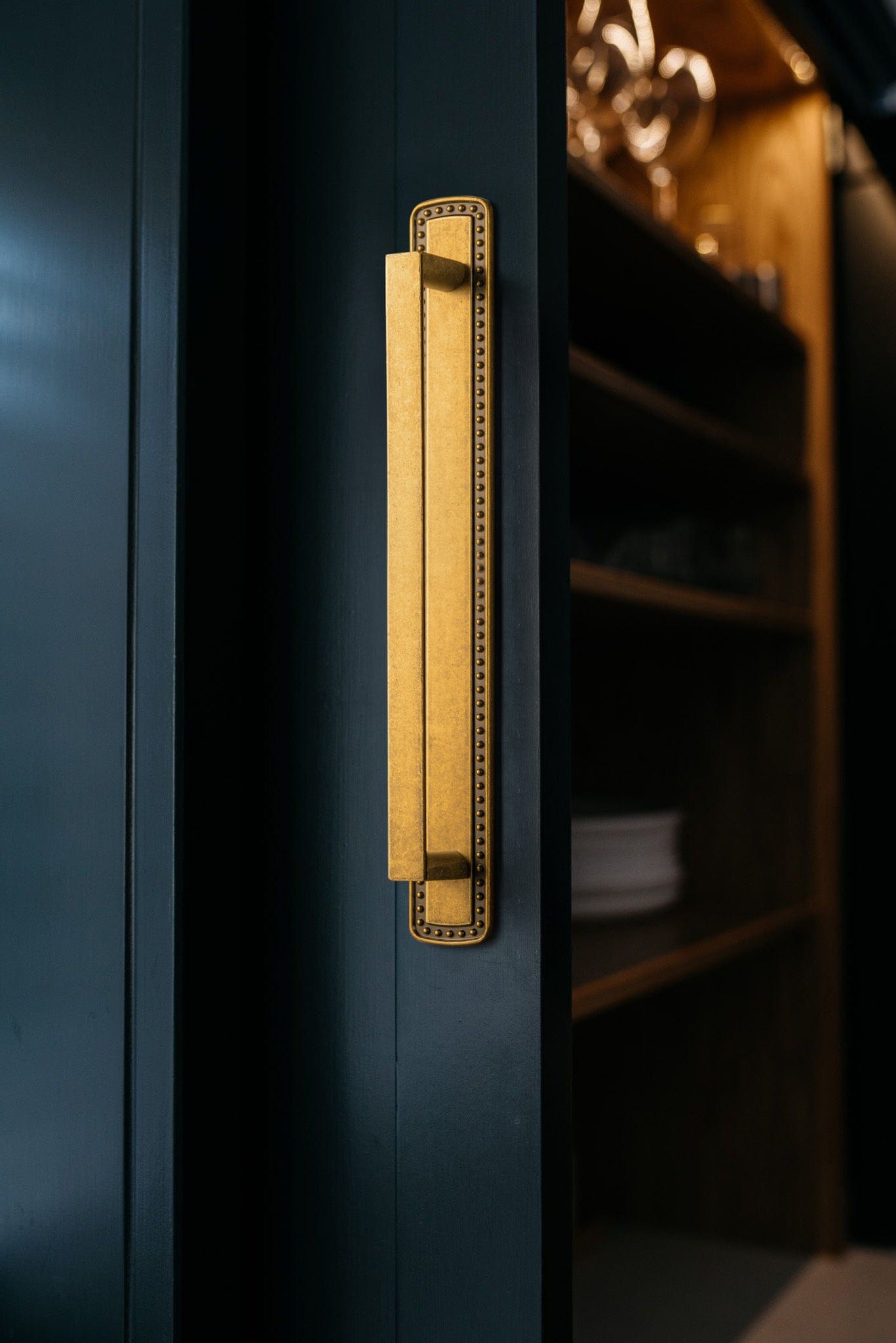 2 Pack Long Cabinet Bar Pulls with Back Plates Solid Drawer Handles Set