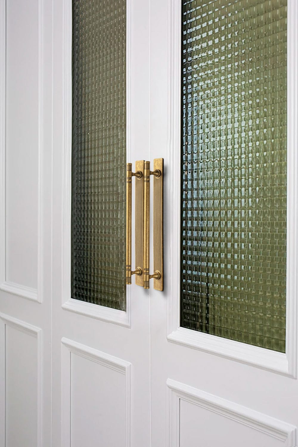 2 Pack Elegant Linear Shape Cabinet Handles Zinc Alloy Drawer Pulls with Back Plate