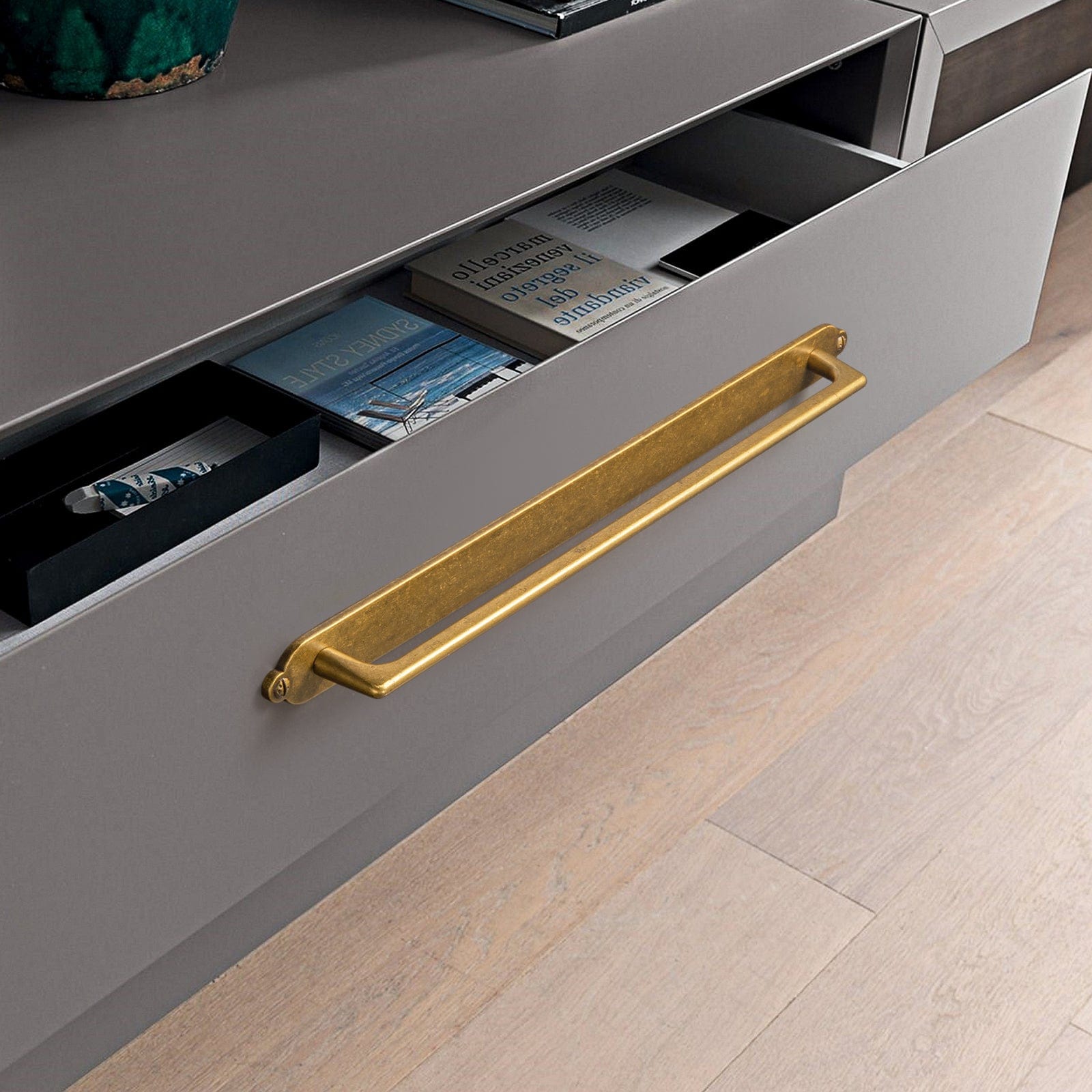 2 Pack Classic Cabinet Bar Pulls with Back Plate Zinc Alloy Cabinet Handle with Long Back Plate