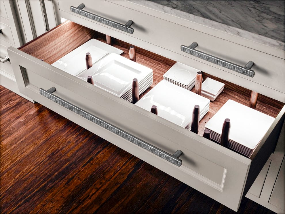 Striped Hammerline Cabinet Pulls Light Luxury Elegant Kitchen Hardware