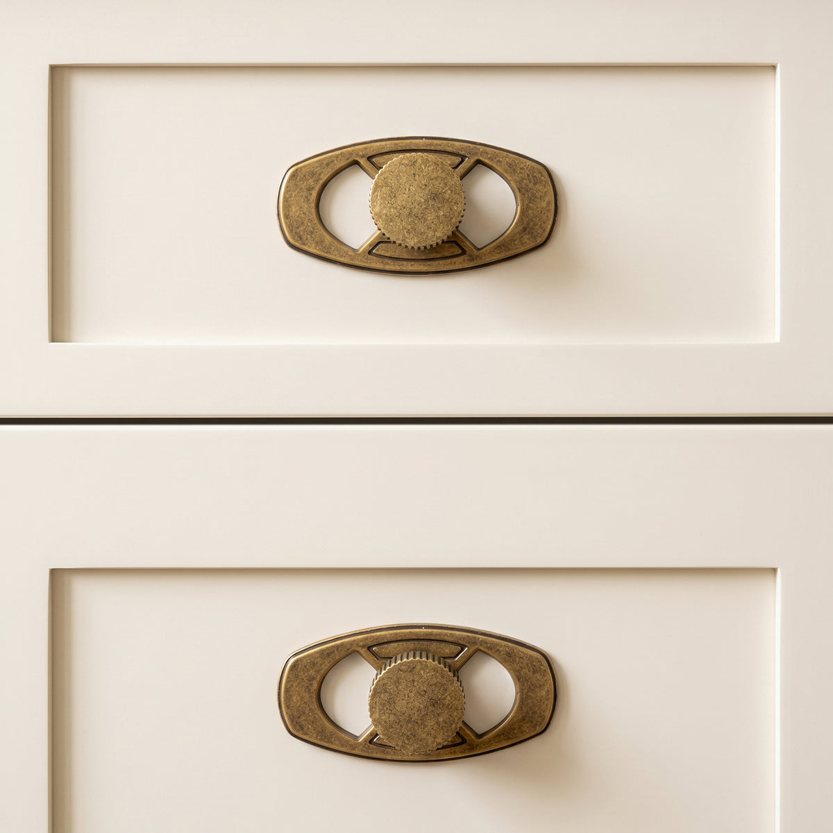 6 Pack Knurled Zinc Alloy Cabinet Knob with Assorted Decorative Backplates, Drawer Single Hole Knob