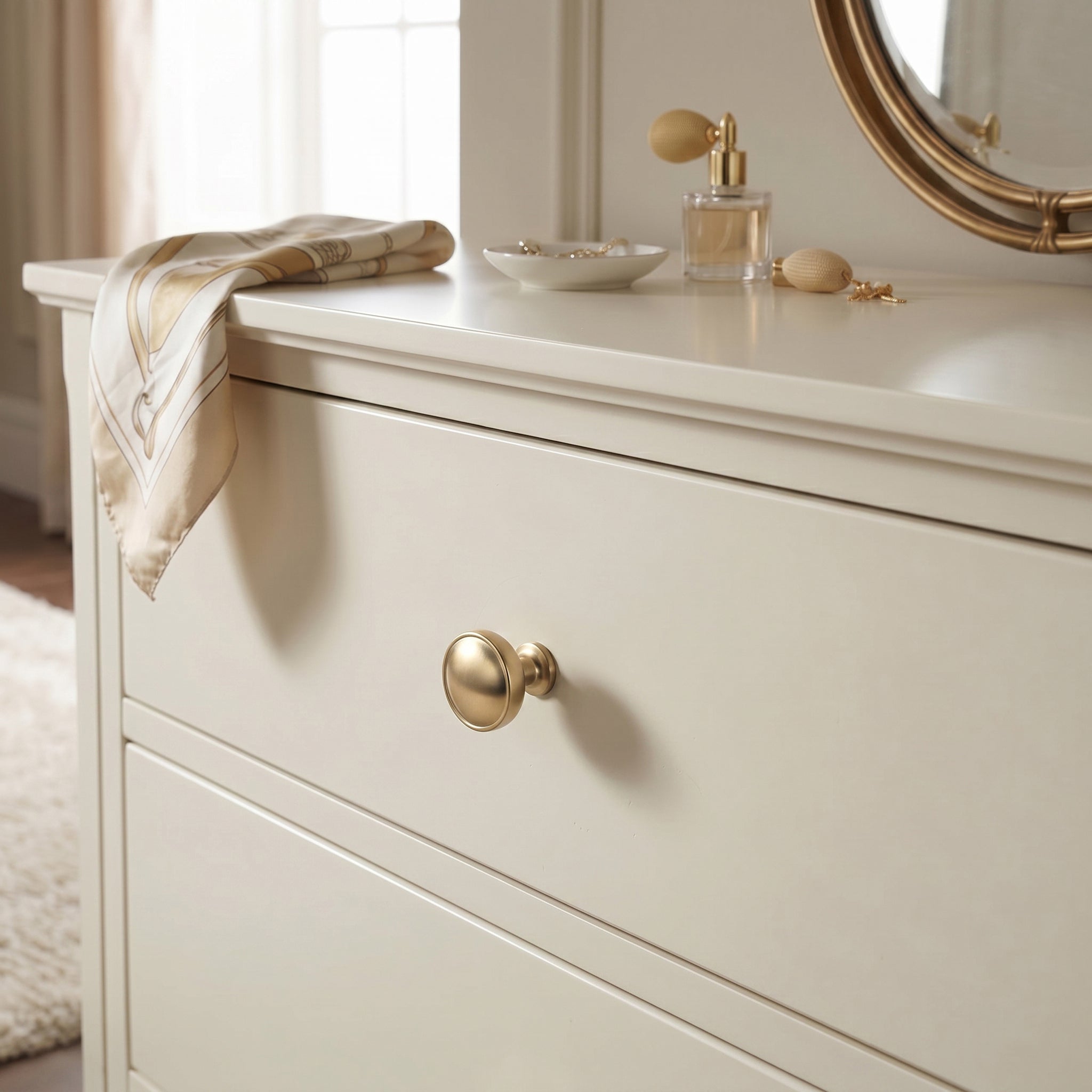 Goblet Shaped Zinc Alloy Cabinet Knobs, Vintage Wine Cup Round Drawer Knob for Kitchen Cabinet