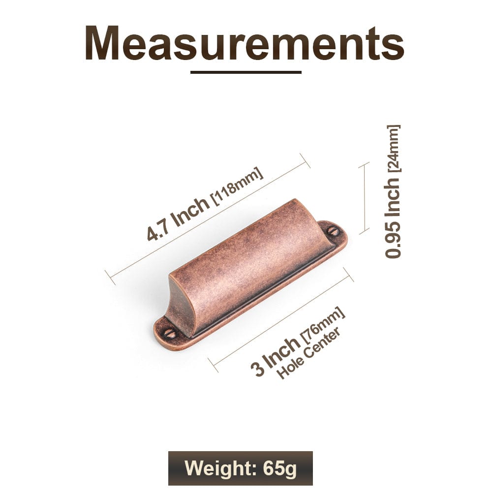 Modern Multi-Color Cabinet Cup Pulls Bin Drawer Pull Stylish Hardware for Furniture Upgrades