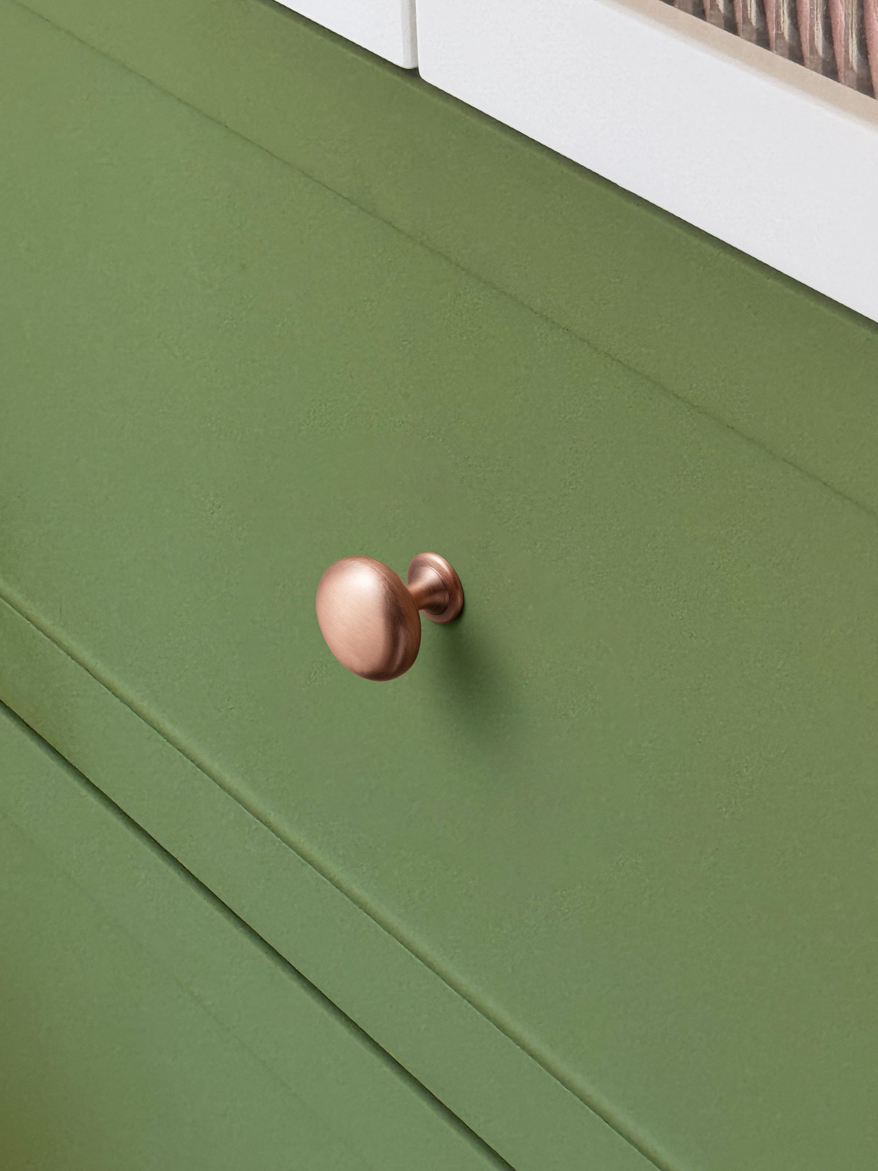 Antique Brass Zinc Alloy Cabinet Knob with Back Plate Single Hole Center Cabinet Hardware for Bedroom Kitchen