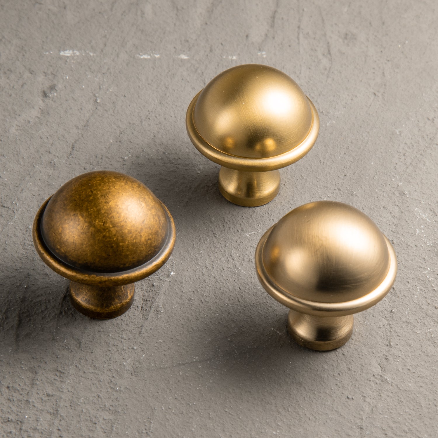 Mushroom Dome Zinc Alloy Cabinet Knobs, Classic Bulb Round Drawer Knob for Vanity Furniture Hardware