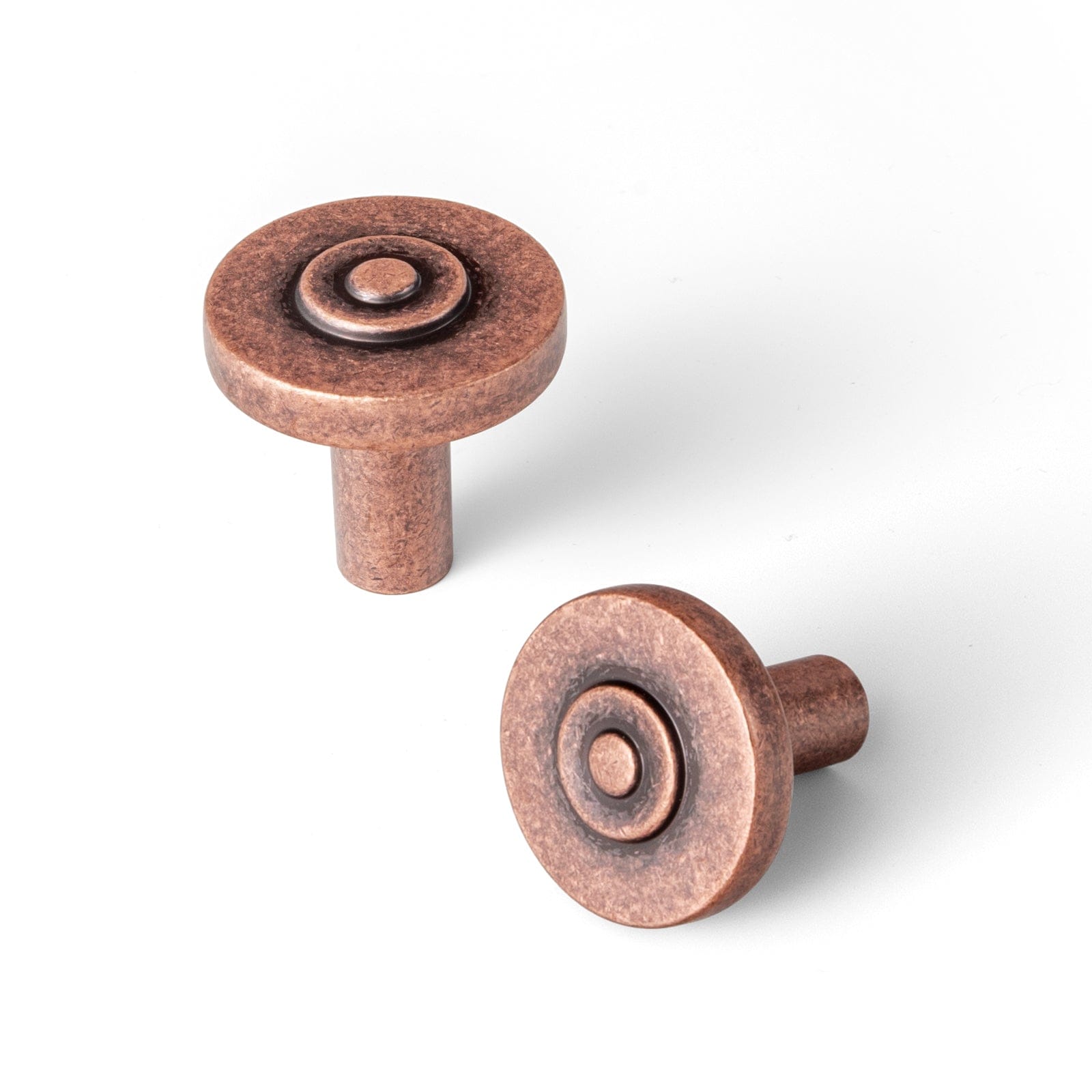 6 Pack Assorted Shaped Zinc Alloy Cabinet Hardware - Knobs and Back Plates for Stylish Furniture