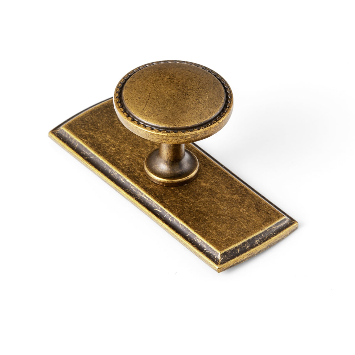 Classic Round Design Cabinet Knobs with Toothed Rim for Kitchen Drawers