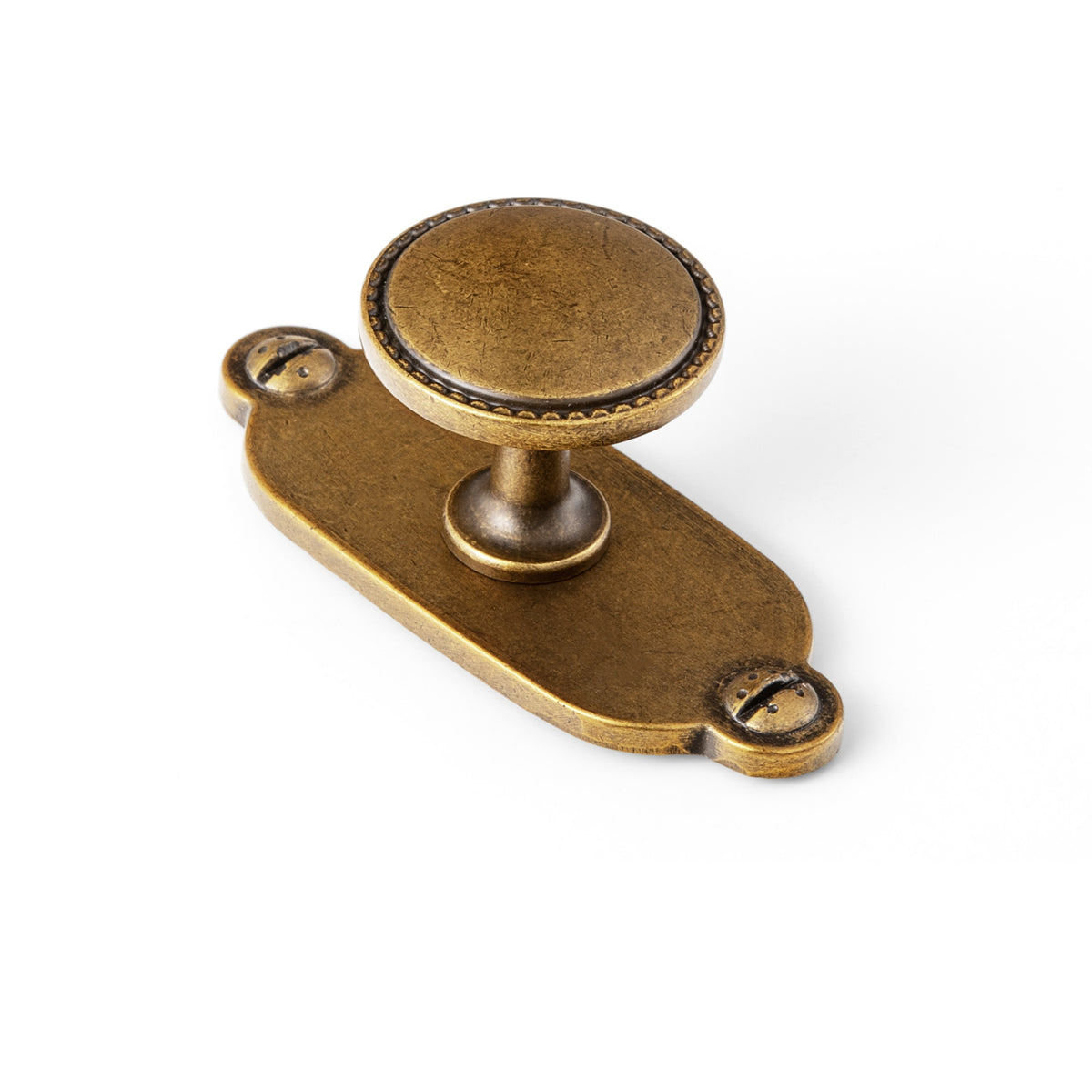 Classic Round Design Cabinet Knobs with Toothed Rim for Kitchen Drawers