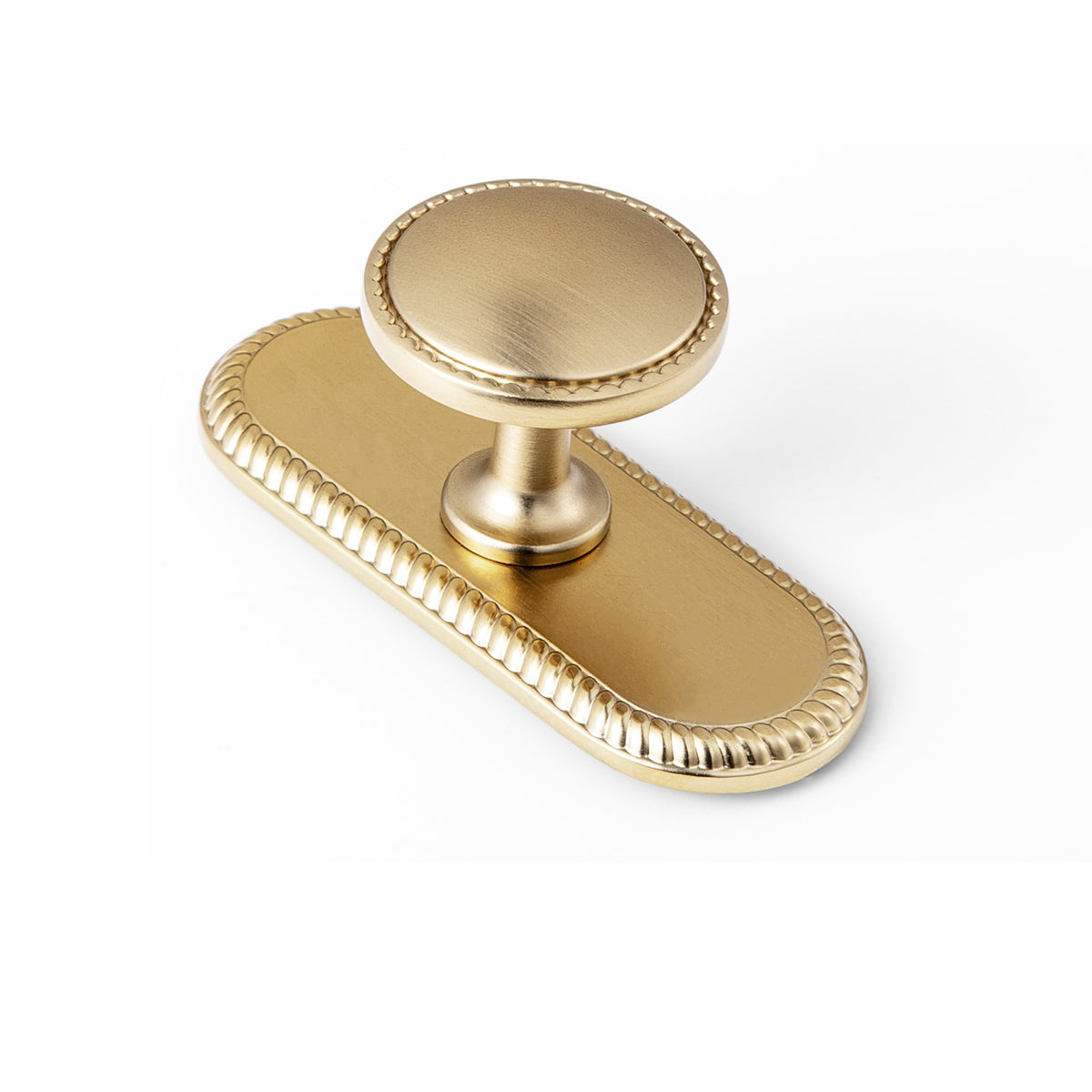 Classic Round Design Cabinet Knobs with Toothed Rim for Kitchen Drawers